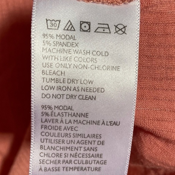 BDG Urban Outfitter Peachy Pink Short Sleeve Tee Size Medium - Picture 6 of 7